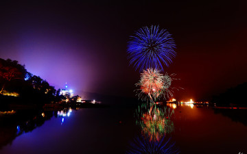 Картинка fireworks разное салюты фейерверки ночь фейерверк