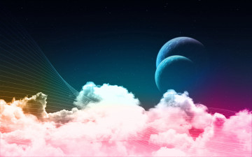Картинка разное компьютерный дизайн планеты облака