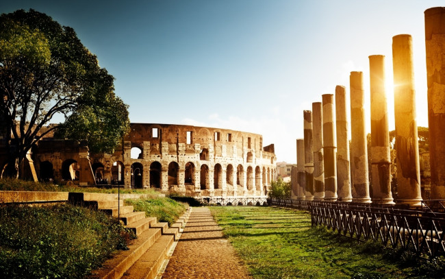 Обои картинки фото колизей, города, рим, ватикан, италия, мир, история, античный