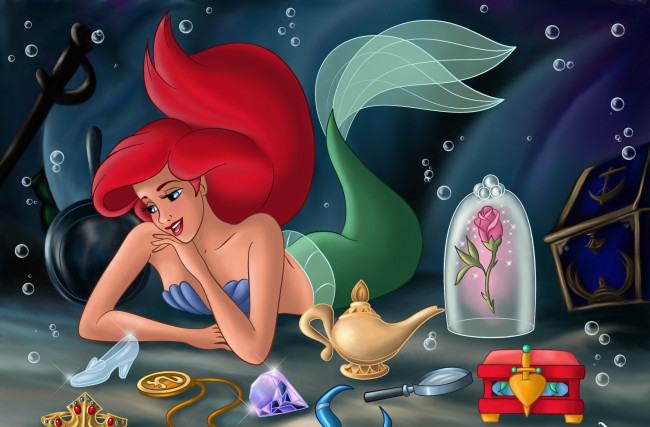 Обои картинки фото мультфильмы, the, little, mermaid, русалочка