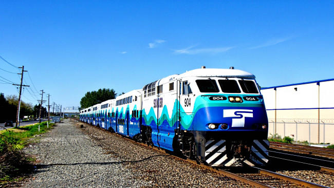 Обои картинки фото техника, поезда, пути, железная, дорога, локомотив, рельсы