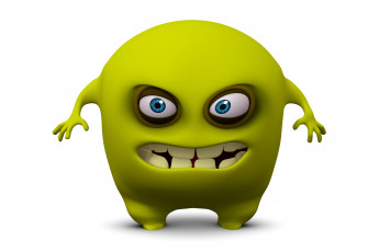 Картинка 3д+графика юмор+ humor персонаж монстр cute cartoon monster funny