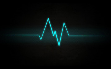 Картинка 3д+графика абстракция+ abstract сердцебиение сигнал кардиограмма полоса черный фон линия