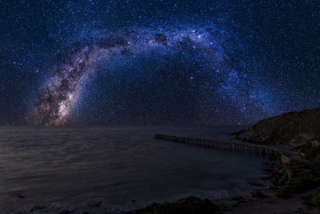 Обои картинки фото milky way, космос, галактики, туманности, звезды, небосвод