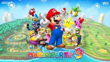 обоя mario party 9, видео игры, персонажи