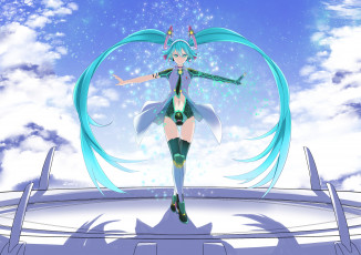 Картинка аниме vocaloid hatsune miku