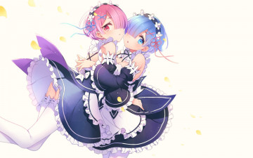 Картинка аниме re +zero+kara+hajimeru+isekai+seikatsu rem ram