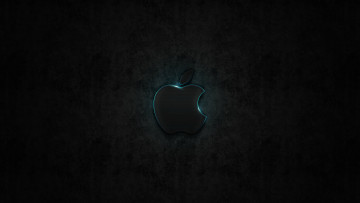 Картинка компьютеры apple яблоко фон тёмный логотип
