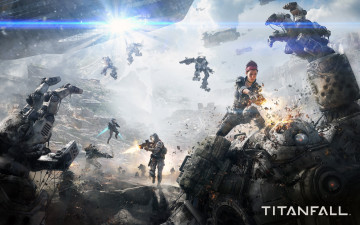 Картинка titanfall видео игры сражение