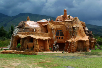 Картинка разное сооружения +постройки дизайн дом поляна bogota горы colombia строительство