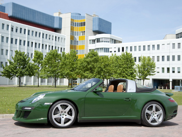 Обои картинки фото porsche ruf-eruf greenster concept 2009, автомобили, porsche, 2009, concept, ruf-eruf, greenster