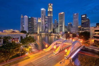 Картинка raffles+place +singapore города сингапур+ сингапур простор