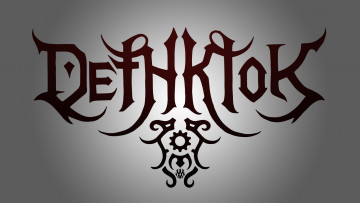 обоя dethklok by splatkin, музыка, dethklok, логотип
