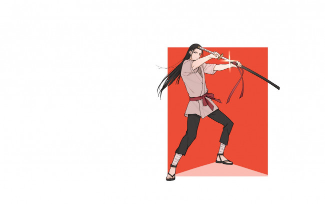Обои картинки фото аниме, naruto, хаширама, сенджу, меч