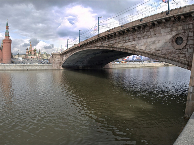 Обои картинки фото москварецкий, мост, города, москва, россия