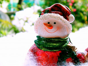 Картинка праздничные снеговики статуэтка