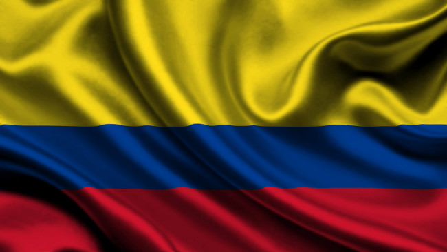Обои картинки фото разное, флаги, гербы, satin, colombia, колумбия, flag