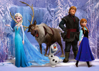 Картинка мультфильмы frozen arendelle elsa hans anna kristoff sven olaf холодное сердце уолт дисней анимация эрендель снег снежинки лёд королева эльза ганс олень свен снеговик олаф принцесса анна кристофф