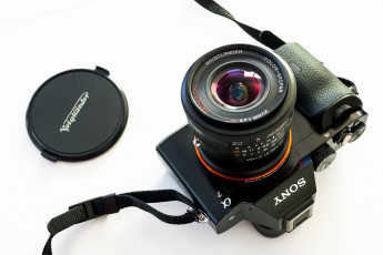 Картинка бренды sony камера voigtlander 20mm фон макро a7