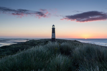 Картинка природа маяки закат море пейзаж маяк