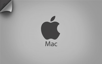 обоя компьютеры, mac os, фон, логотип