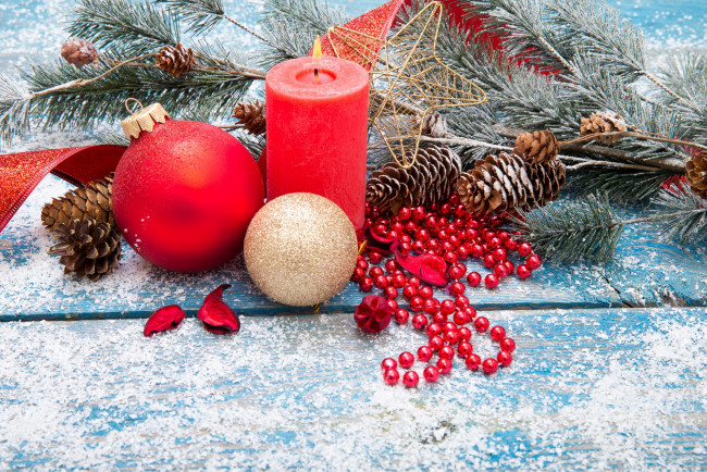 Обои картинки фото праздничные, новогодние свечи, merry, christmas, new, year, decoration, новый, год, рождество, украшения, шары