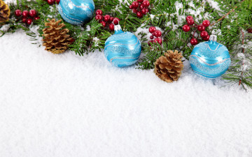 Картинка праздничные шары christmas merry украшения снег новый год рождество balls decoration