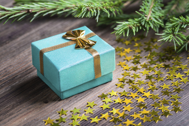 Обои картинки фото праздничные, подарки и коробочки, новый, год, звездочки, подарок, merry, cristmas, decoration, gift