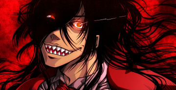 Картинка аниме hellsing взгляд дракула dracula вампир алукард vampire alucard