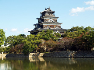 Картинка хиросима города замки Японии