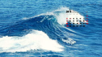 Картинка календари природа волны