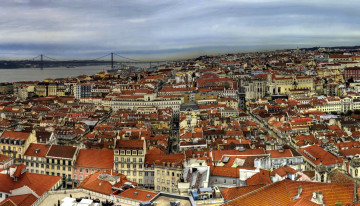 обоя португалия  лиссабон, города, лиссабон , португалия, лиссабон, панорама, дома