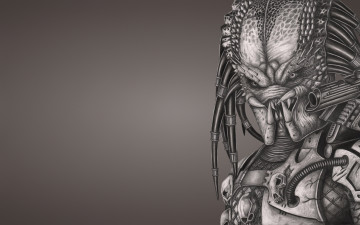 Картинка хищник рисованные минимализм пришелец alien predator инопланетянин