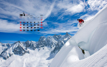 Картинка календари спорт лыжник снег