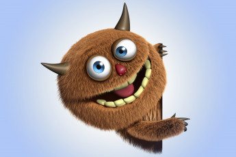 Картинка 3д+графика юмор+ humor персонаж cartoon монстр monster funny