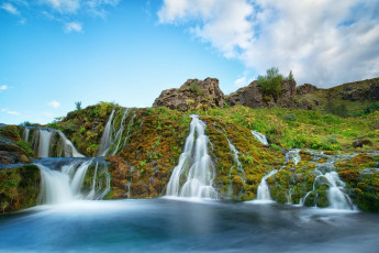 Картинка природа водопады водопад берег