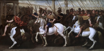 Картинка aniello+falcone рисованное живопись картина римские солдаты в цирке история