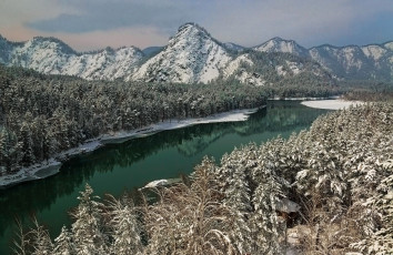 Картинка природа реки озера река деревья горы