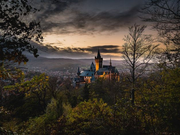 Обои картинки фото castle wernigerode, города, замки германии, замок