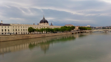 Картинка лион города лион+ франция река