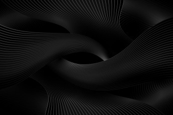 Картинка векторная+графика -графика+ graphics линии абстракция пространство полосы темный фон перспектива изгибы черный