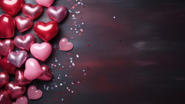 Картинка 3д+графика праздники+ holidays любовь праздник сердце сердца сердечки розовые сердечко поздравление