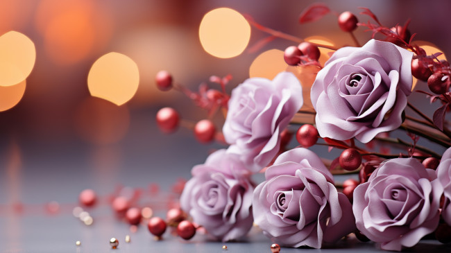 Обои картинки фото 3д графика, цветы , flowers, розы, фон, ягоды