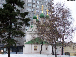 Картинка москва арбат церковь преподобного семиона столпника города россия