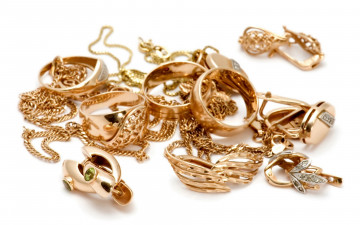 Картинка разное украшения аксессуары веера золото кольца серьги цепочки