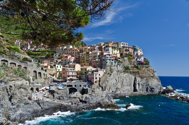 Обои картинки фото города, амальфийское, лигурийское, побережье, италия, море, здания