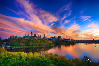 Картинка города -+пейзажи парламентский холм parliament hill канада пейзаж