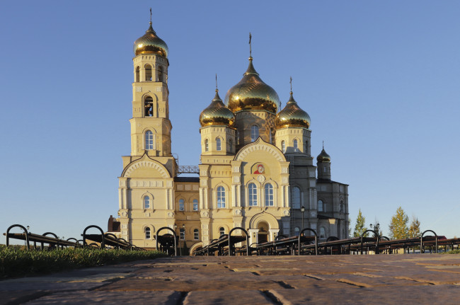 Обои картинки фото города, - православные церкви,  монастыри, oрловская, область, вятский, посад, церковь, сретения, господня, россия