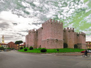 Картинка италия тоскана прато замок города дворцы замки крепости