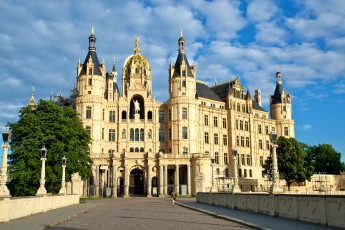 Картинка города замок шверин германия